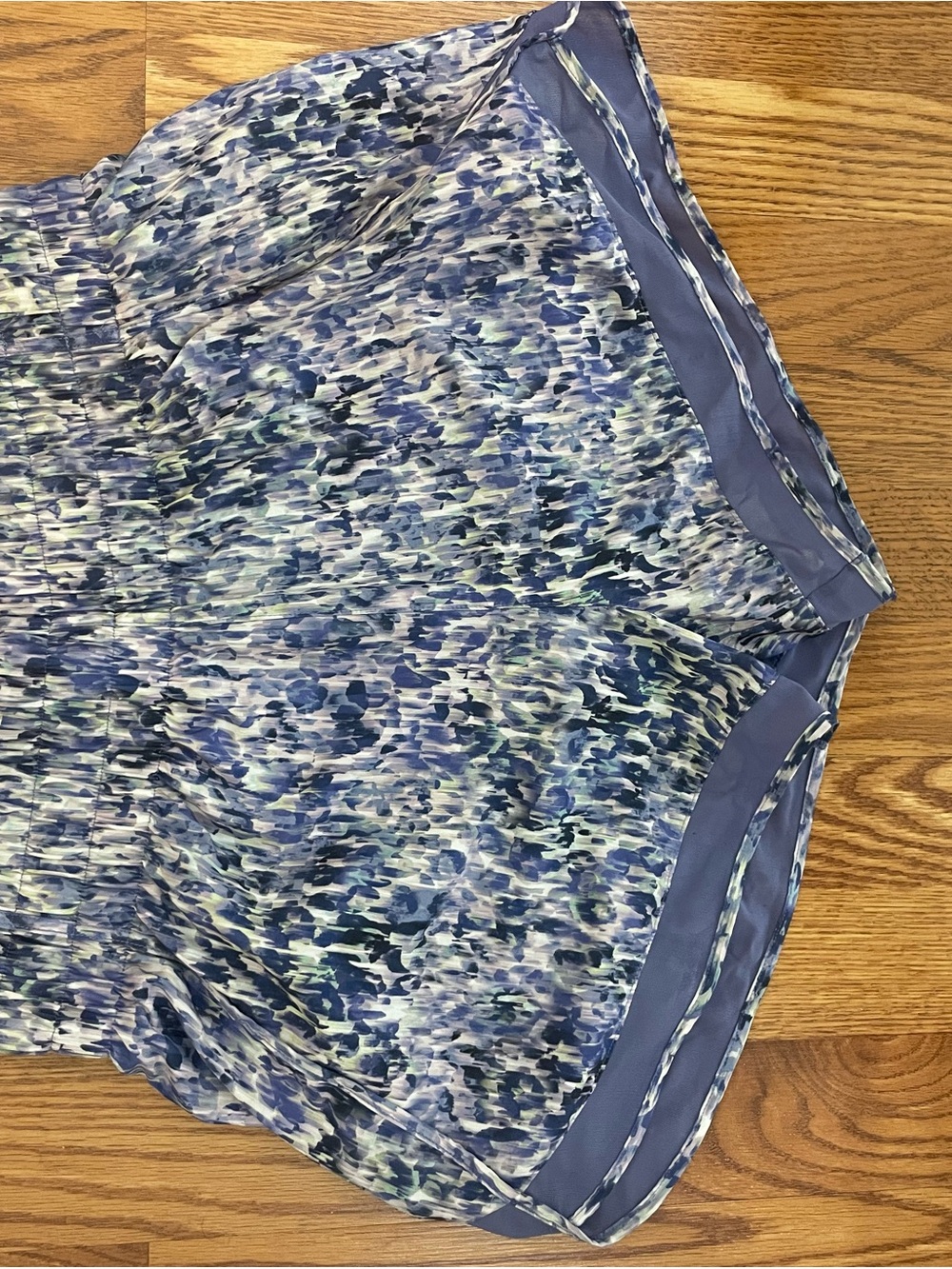 Athleta Blue and Purple Multi Printed Women's Shorts